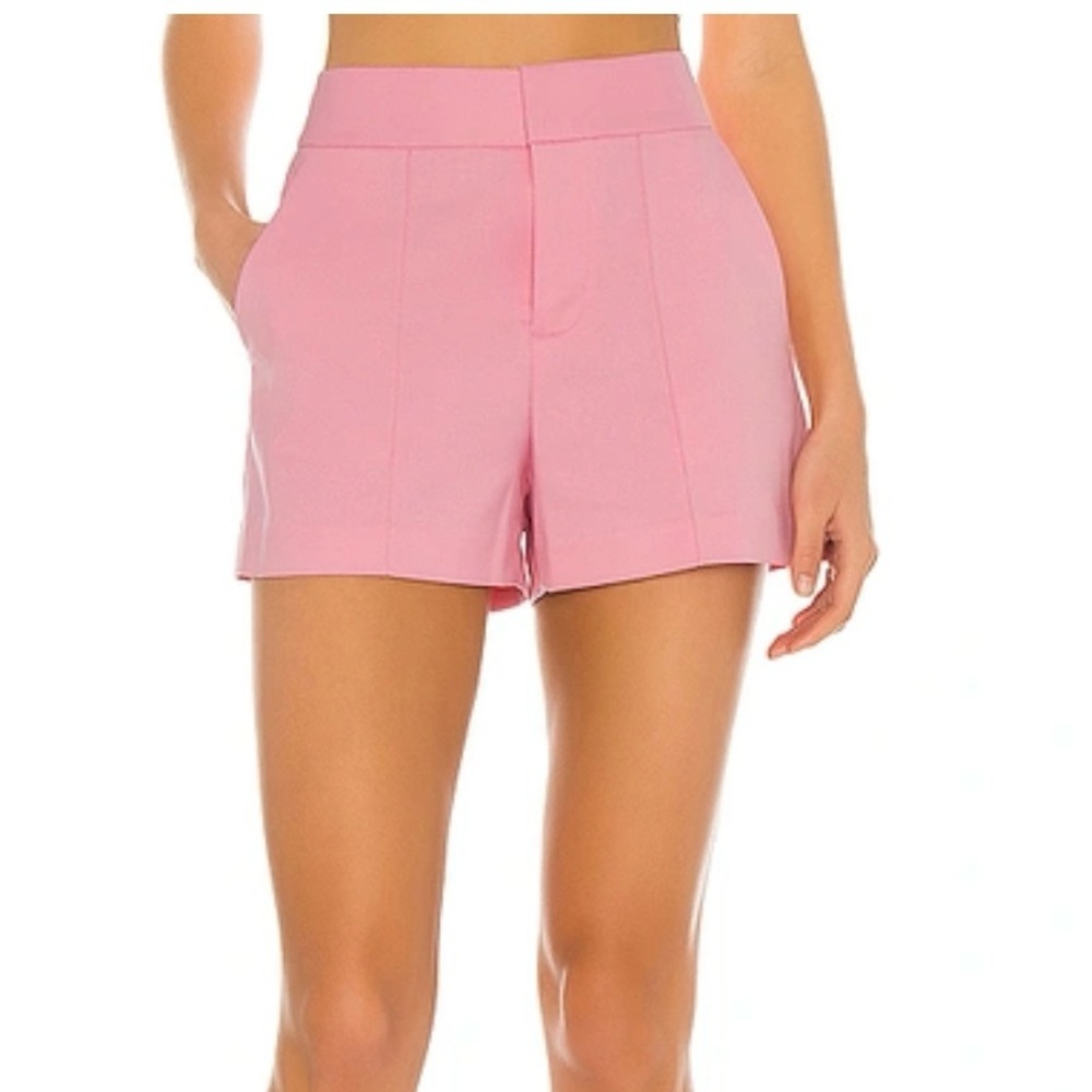 Alice + Olivia High Waist Pink Shorts